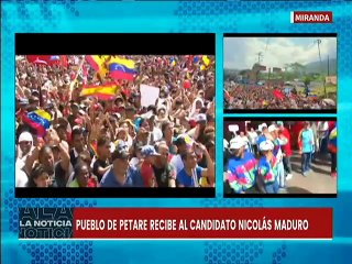 Miranda | Petareños reciben con amor y alegría al candidato Nicolás Maduro