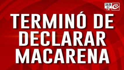 Desaparición de Loan: terminó de declarar Macarena