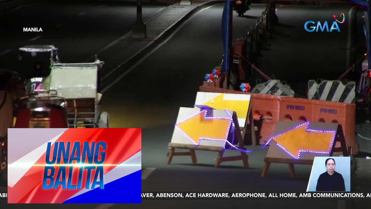 Bahagi ng Legarda Flyover, pansamantalang isinara para kumpunihin | Unang Balita