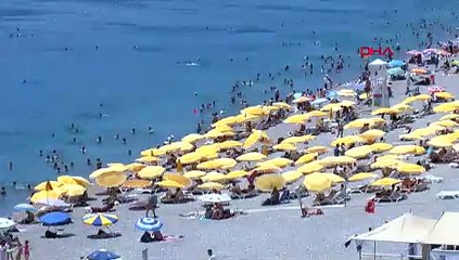 Antalya'da 41 derece görüldü, sahiller bile boş kaldı
