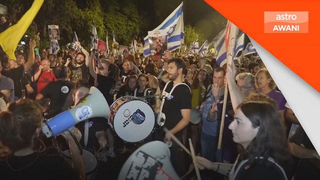 Penunjuk perasaan Israel protes di kediaman Netanyahu