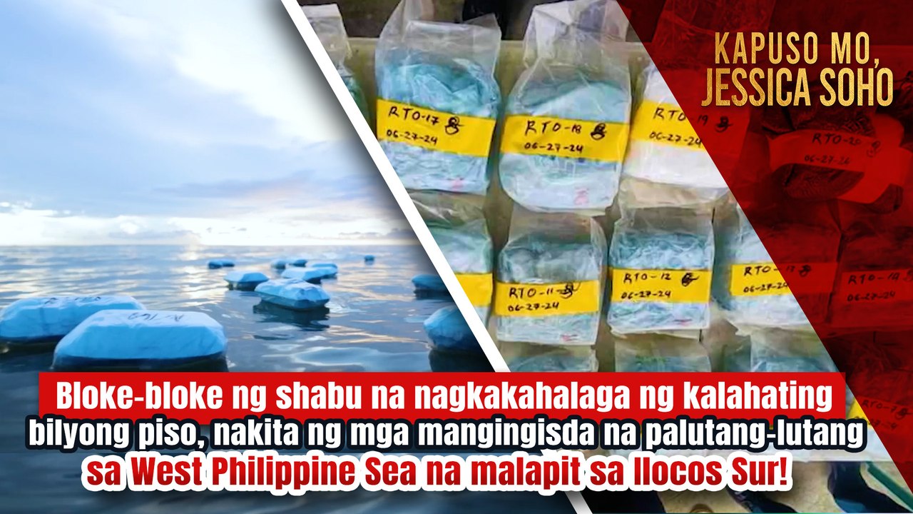 Bloke-bloke ng shabu na P500-M ang halaga, nakita sa West Philippines Sea | Kapuso Mo, Jessica Soho