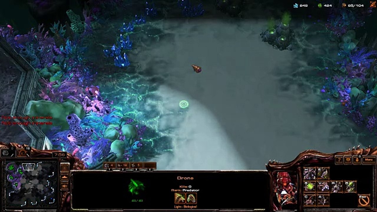 [StarCraft 2] No.0216 -- Normal-Level ZERG player fights A.I., LOSS [Baneling Nest Day]