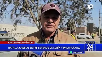 Video herunterladen: ¡Disputa sobre  límites territoriales!: Se registra batalla campal entre serenos de Lurín y Pachacámac