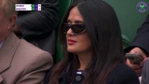 Salma Hayek llega a Wimbledon y se roba las miradas