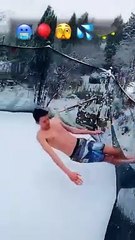 Parkour with EMOJIS  #challenge #trampoline #backflip