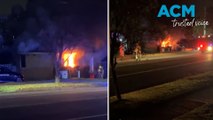Father allegedly barricaded seven children inside burning Western Sydney home