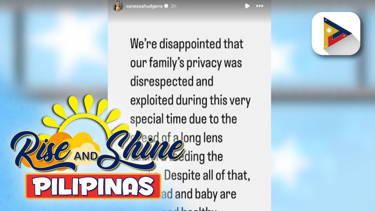 TALK BIZ | Vanessa Hudgens, nadismaya sa paparazzi na nag-leak ng photos ng kaniyang newborn baby