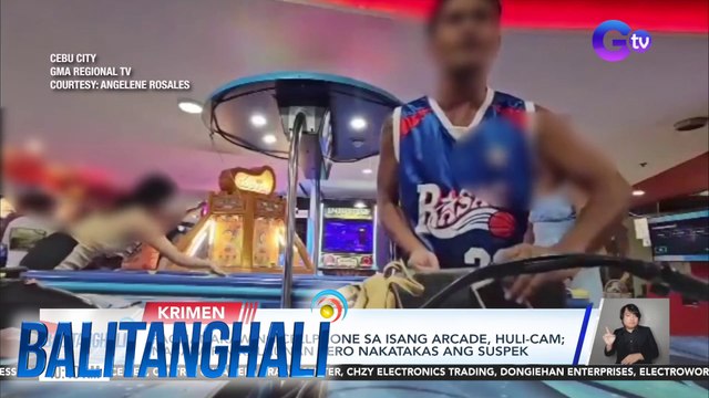 Pagnanakaw ng cellphone sa isang arcade, huli-cam; Nabawi rin kalaunan pero nakatakas ang suspek | Balitanghali