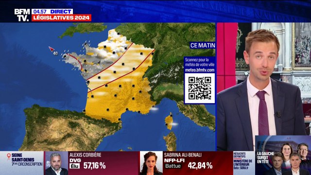 De la pluie attendue dans le nord-ouest du pays ce lundi, du soleil sur la moitié sud