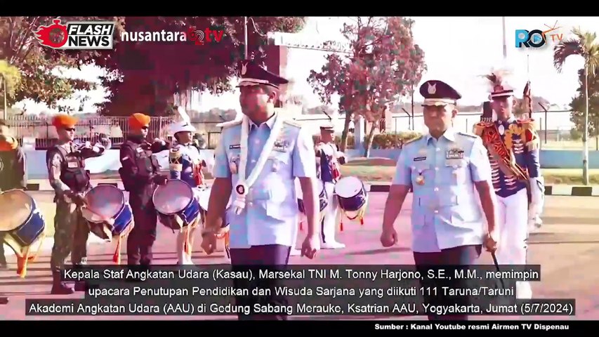 KSAU Marsekal TNI M. Tonny Harjono Berpesan Masa Depan bagi Sarjana AAU