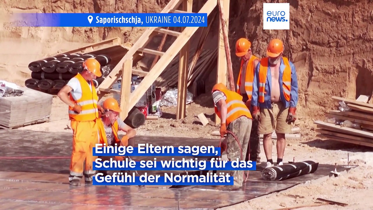 Sieben Meter tief! Saporischschja baut erste unterirdische Schule in der Ukraine