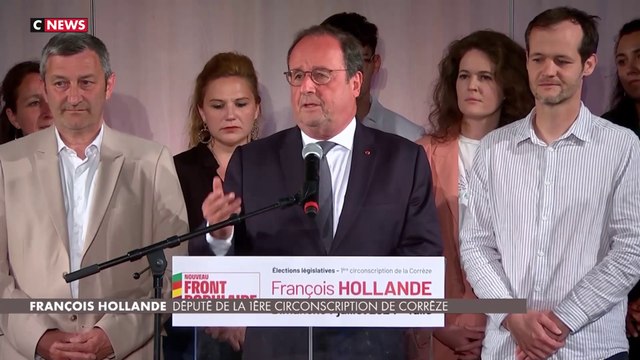 François Hollande, élu député, fait son grand retour