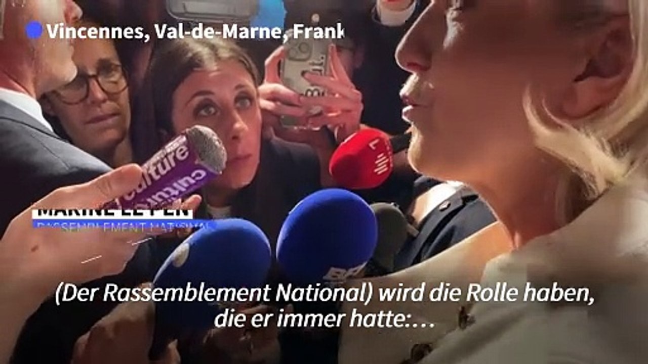 Le Pen: Wir werden weiter für Frankreich und die Franzosen eintreten