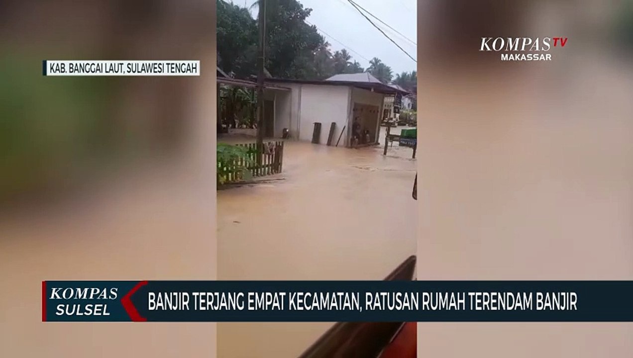Banjir Terjang Empat Kecamatan, Ratusan Rumah Terendam Banjir di Banggai Laut