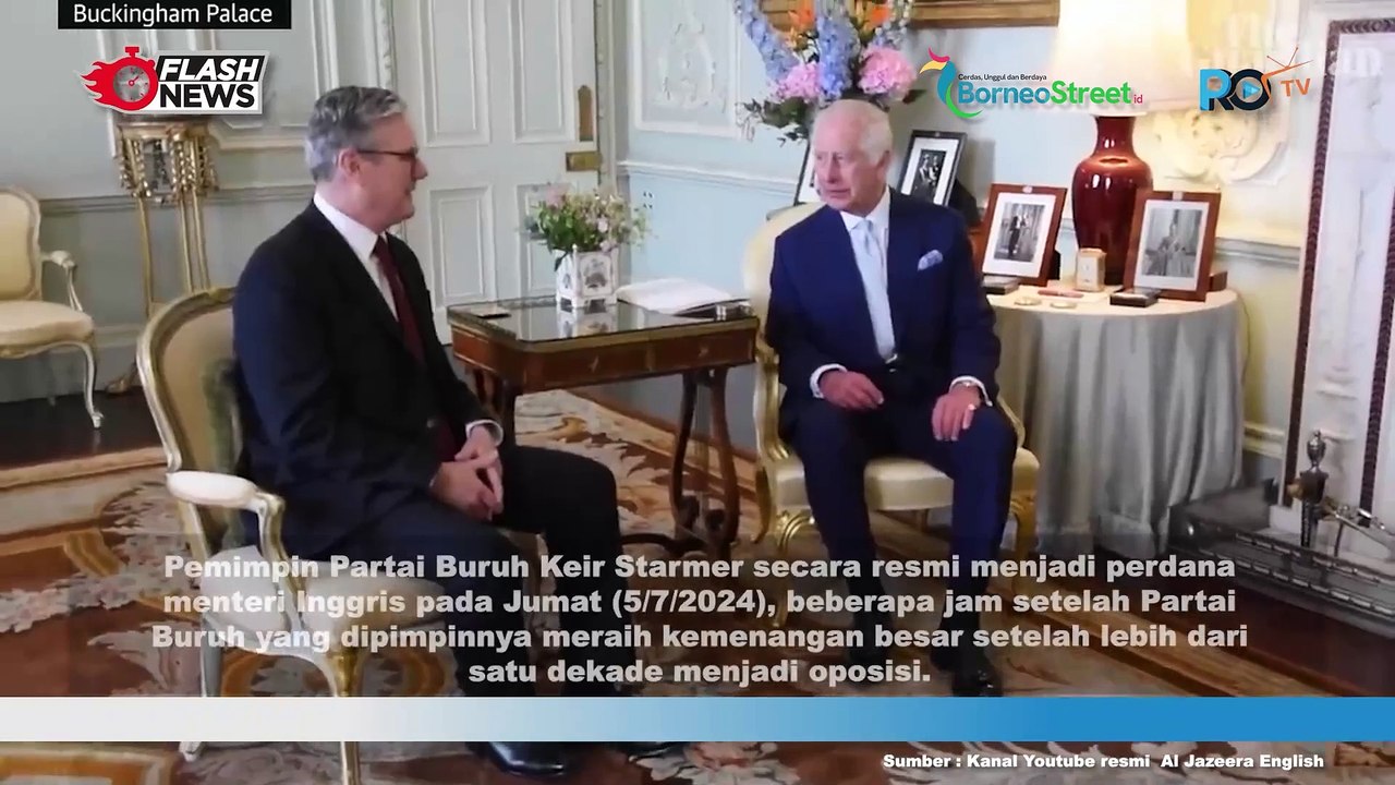 PM Inggris Baru, Keir Starmer Jabat Tangan dengan Raja Charles III di Buckingham Palace