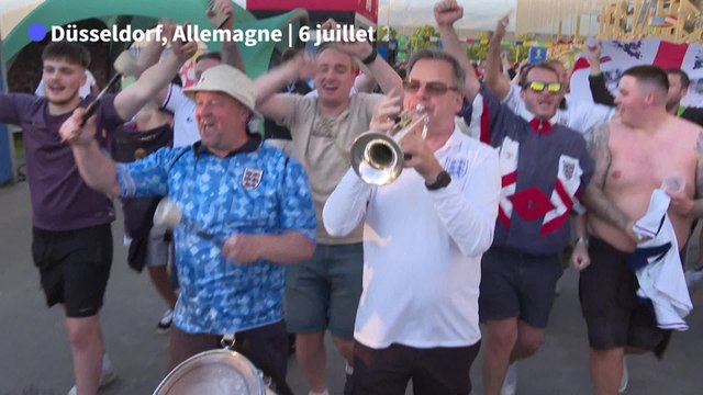 Euro-2024: supporters anglais et néerlandais fêtent la qualification en demi-finale