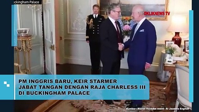 PM Inggris Baru, Keir Starmer Jabat Tangan Dengan Raja Charless III di Buckingham Palace