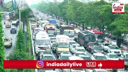 Mumbai Rain: मुंबई और Thane में बारिश के कारण यातायात प्रभावित, हाईवे पर लंबा जाम । Ground Report