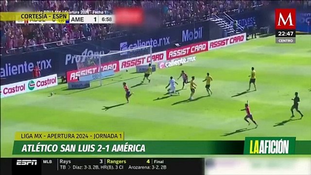 América arranca el Apertura 2024 con derrota en casa frente a San Luis