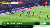 América arranca el Apertura 2024 con derrota en casa frente a San Luis