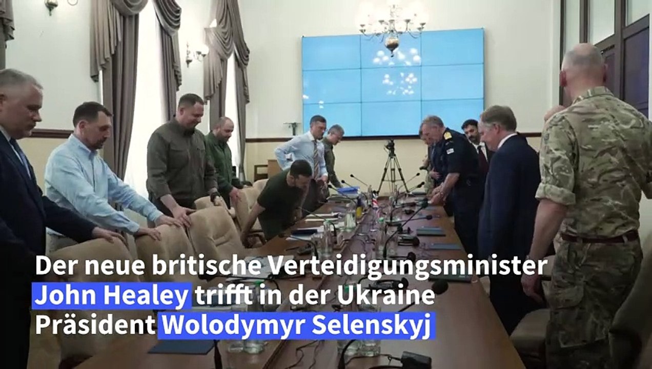 Neuer britischer Verteidigungsminister sagt Ukraine weitere Militärhilfe zu