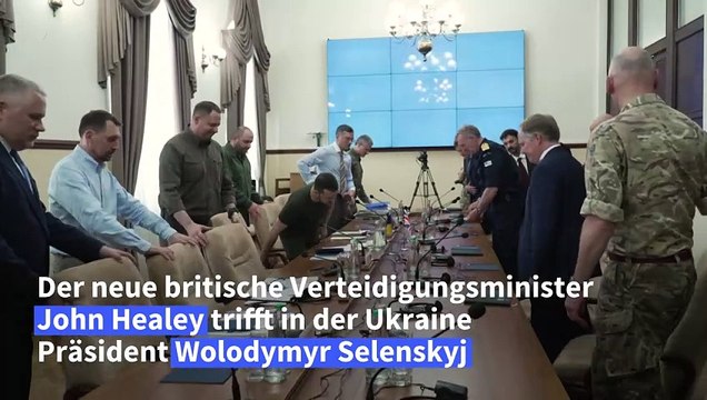 Neuer britischer Verteidigungsminister sagt Ukraine weitere Militärhilfe zu