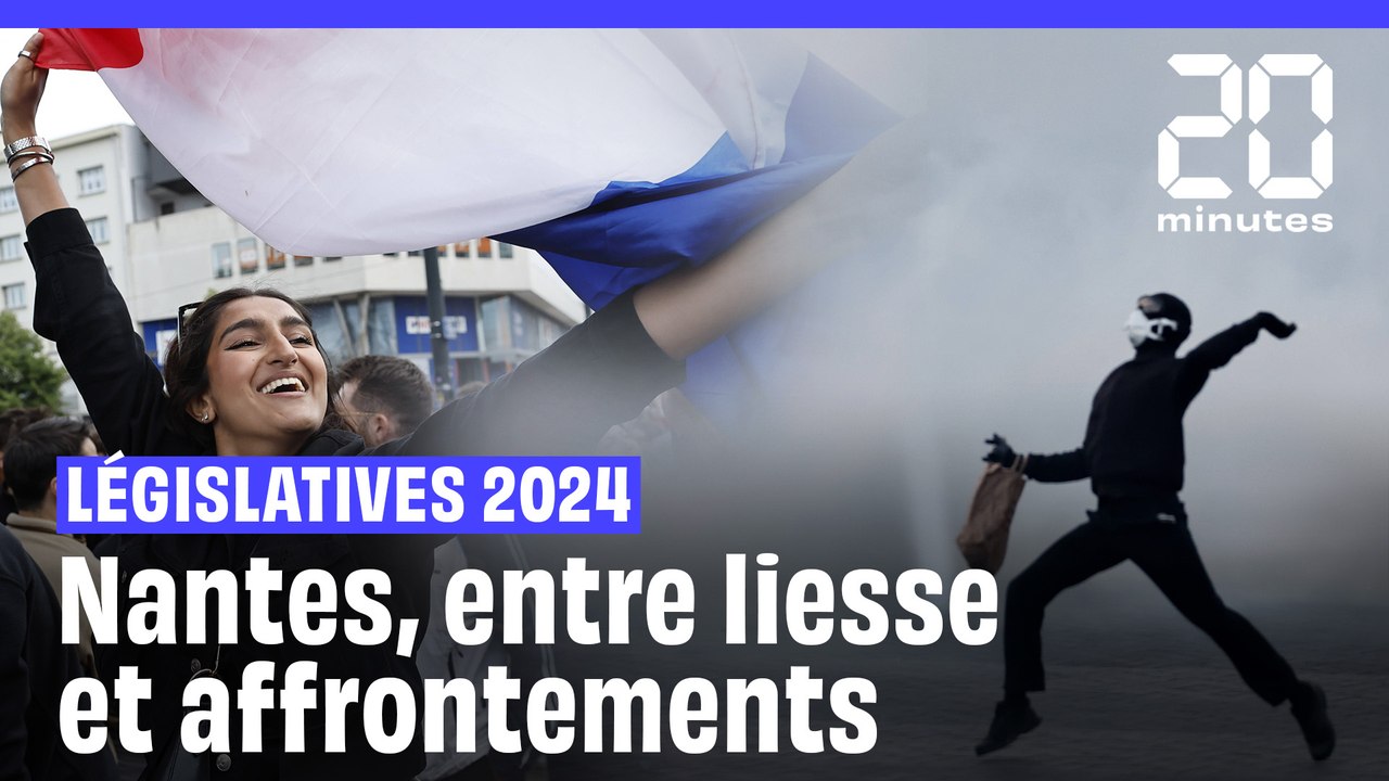 Résultats législatives 2024 : Explosion de joie et affrontements avec les forces de l'ordre à Nantes