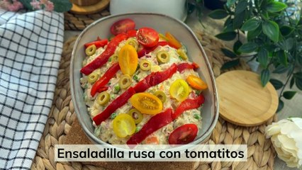 Ensaladilla Rusa con Tomatitos 🍅 – La Receta Clásica Mejorada