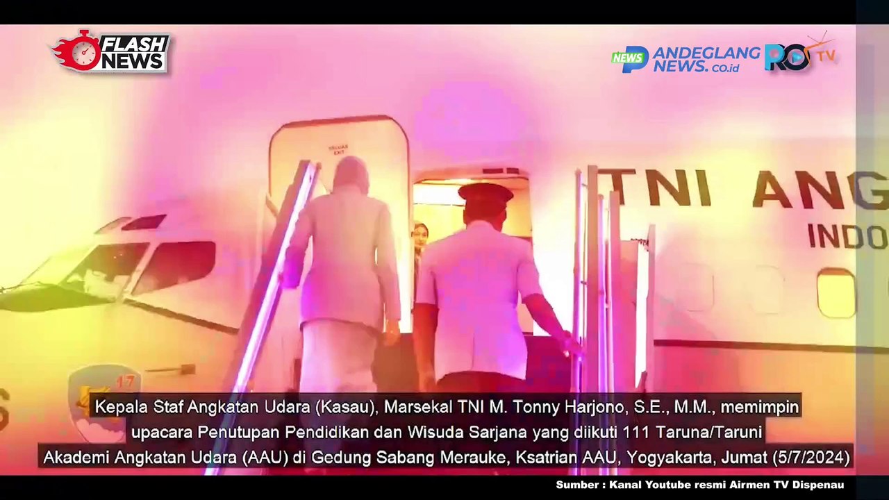 KASAU MARSEKAL TNI M. TONNY HARJONO PIMPIN UPACARA PENUTUPAN DAN WISUDA SARJANA TARUNA AKADEMI AU