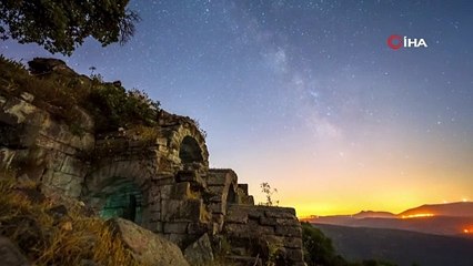 Aigai Antik Kenti'nde görsel şölen! Görenlerin dili tutuldu!