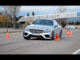Mercedes-Benz E Coupé 2017 - Maniobra de esquiva (moose test) y eslalon | km77.com