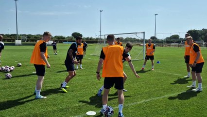 Pompey pre-season training in Croatia WARNING contains strong language!