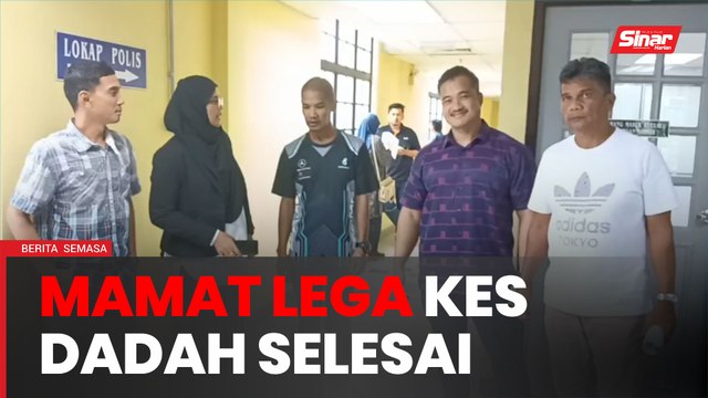 Mamat Exist lega dua kes dadah sudah selesai