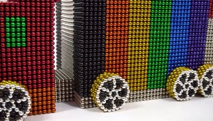 ASMR and How To Make Truck Container with 35000 Mini Magnetic Balls _ Magnetic Man 4K