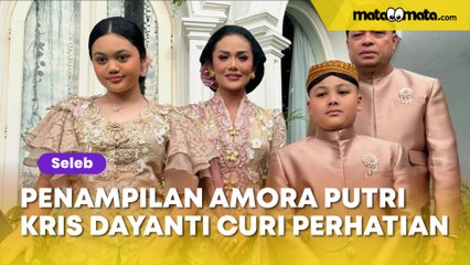 Hadiri Syukuran Tedak Siten Azura, Penampilan Amora Putri Kris Dayanti Curi Perhatian