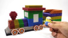 Magnet Satisfaction 100% - ASMR How To Make Train with 25000 Magnetic Balls _ Magnetic Man 4K