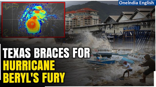 WATCH | Hurricane Beryl Intensifies: Category 2 Storm Threatens Texas, Schools Close, Oil Ports Shut