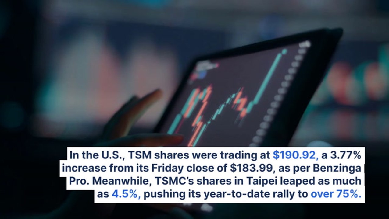 Nvidia And Apple Supplier Taiwan Semiconductor Stock Surges In Pre-Market After Morgan Stanley Raises Price Target Ahead Of Earnings