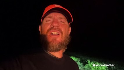 Storm chaser reports from eye of Hurricane Beryl amid landfall