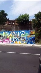 Il magnete dice no al bullismo con un murales di 25 metri realizzato in 40 ore