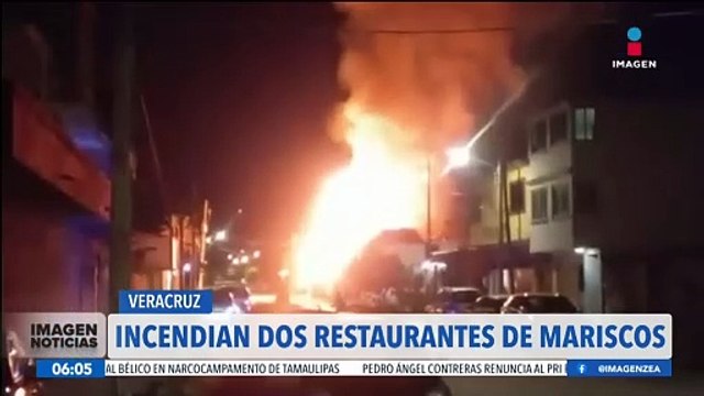Incendian dos restaurantes de mariscos en Coatzacoalcos, Veracruz