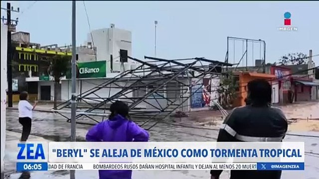 Beryl deja saldo blanco tras su paso por México