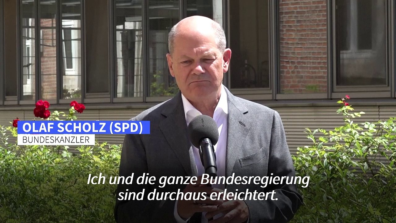 Scholz 'erleichtert' über Wahlausgang in Frankreich