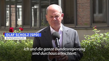 Scholz "erleichtert" über Wahlausgang in Frankreich