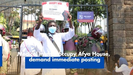 Medical interns occupy Afya House, demand immediate posting