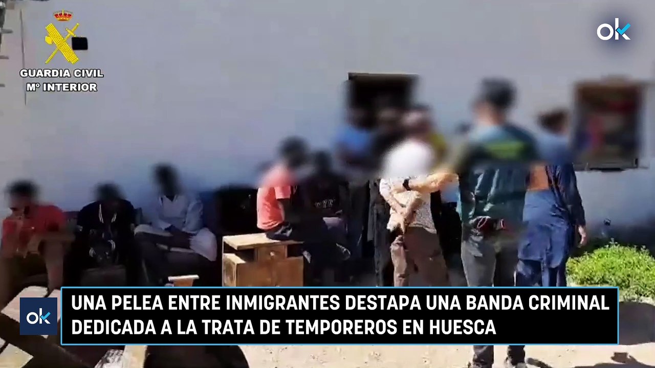 Una pelea entre inmigrantes destapa una banda criminal dedicada a la trata de temporeros en Huesca