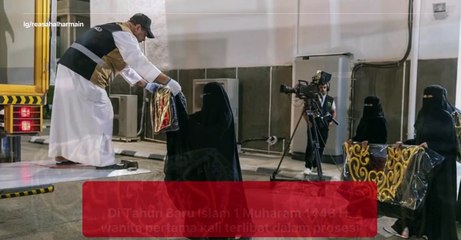 Pertama Dalam Sejarah Wanita Ikut Terlibat Dalam Upacara Penggantian Kiswah Kabah