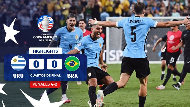 Uruguay vs Brasil (0 (4) - 0 (2)) | Copa América 2024 | Cuartos de final