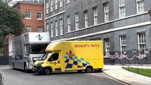 Removal vans spotted outside No 10 as Rishi Sunak ousted by Labour